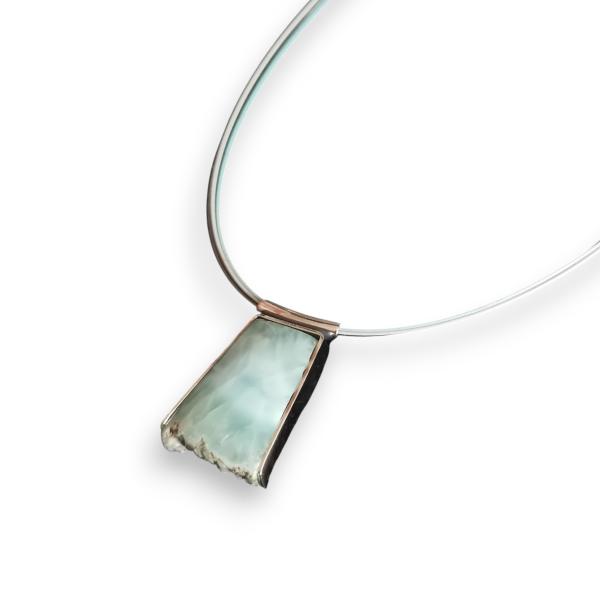 Halsschmuck Larimar in 925 Silber
