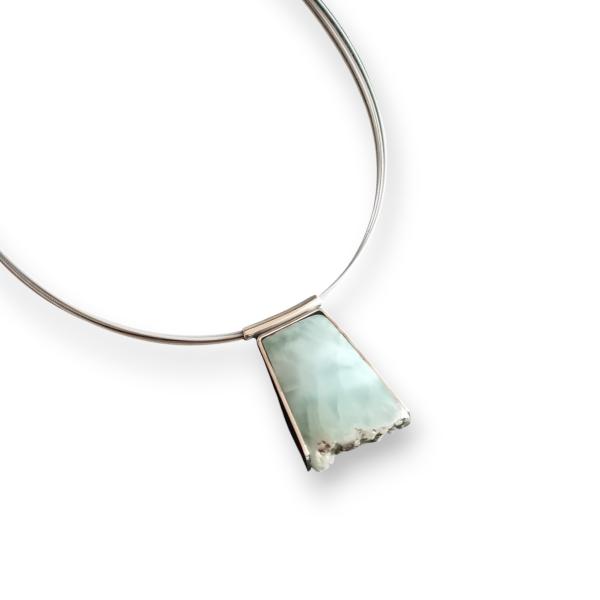 Halsschmuck Larimar in 925 Silber