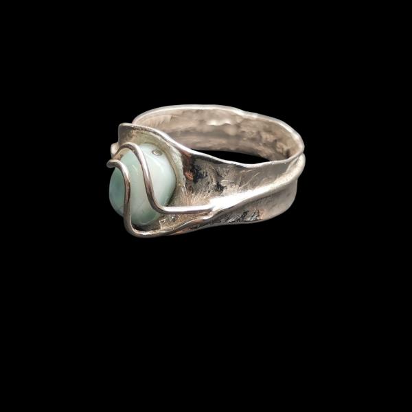 Ring Larimar in 925 Silber
