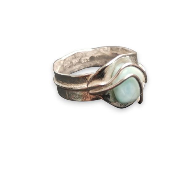 Ring Larimar in 925 Silber