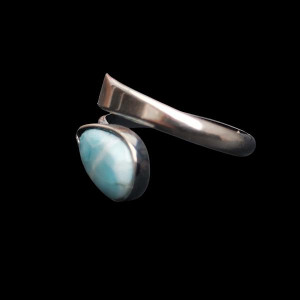 Ring Larimar in 925 Silber