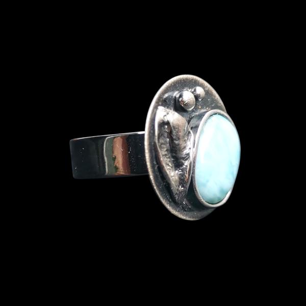 Ring Larimar in 925 Silber