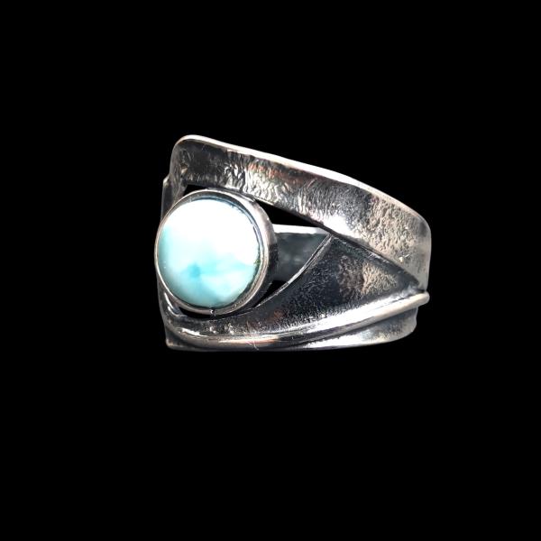 Ring Larimar in 925 Silber