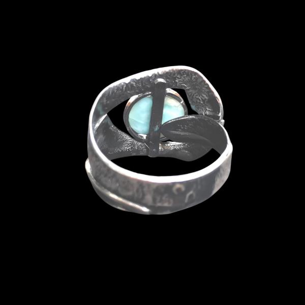Ring Larimar in 925 Silber