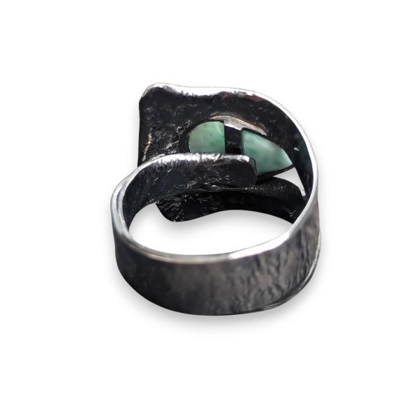 Ring Larimar in 925 Silber
