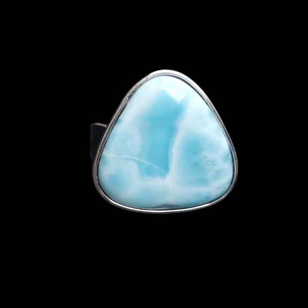 Ring Larimar in 925 Silber