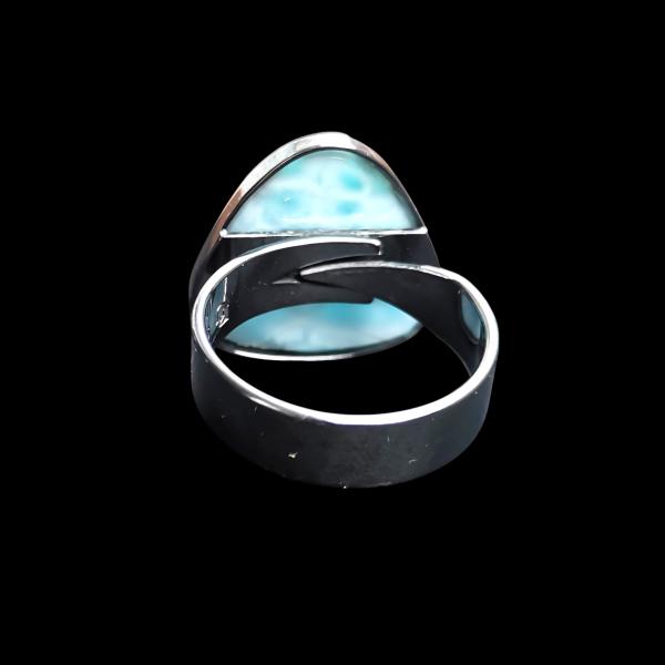 Ring Larimar in 925 Silber