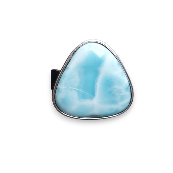 Ring Larimar in 925 Silber