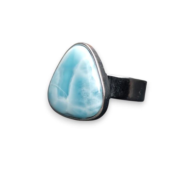 Ring Larimar in 925 Silber