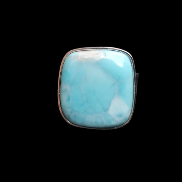 Ring Larimar in 925 Silber