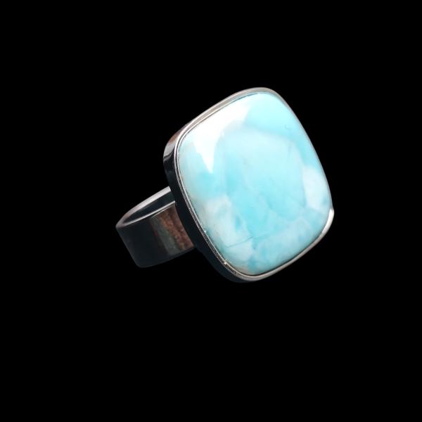 Ring Larimar in 925 Silber