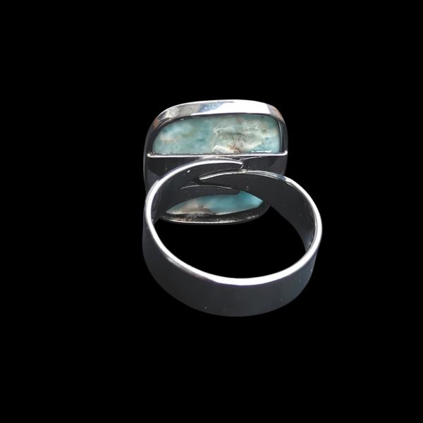 Ring Larimar in 925 Silber