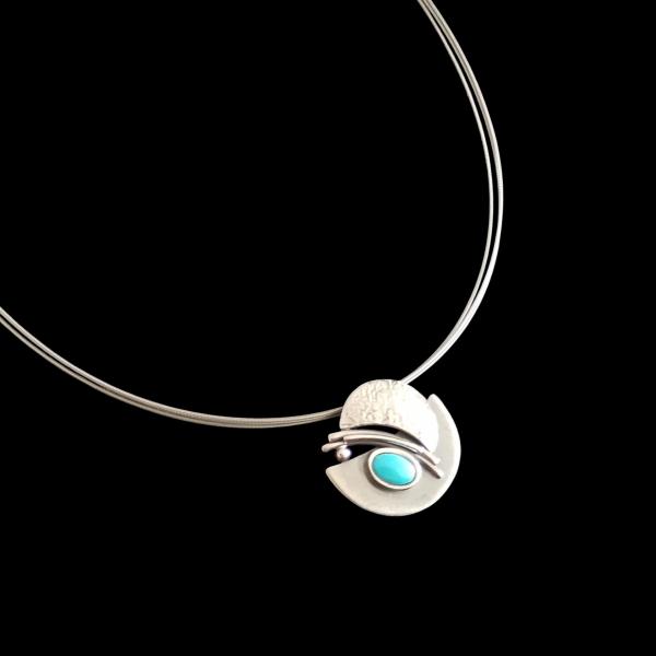 Halsschmuck mit Türkis in 925 Silber