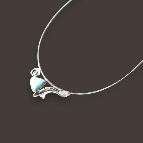 Halsschmuck Larimar in 925 Silber