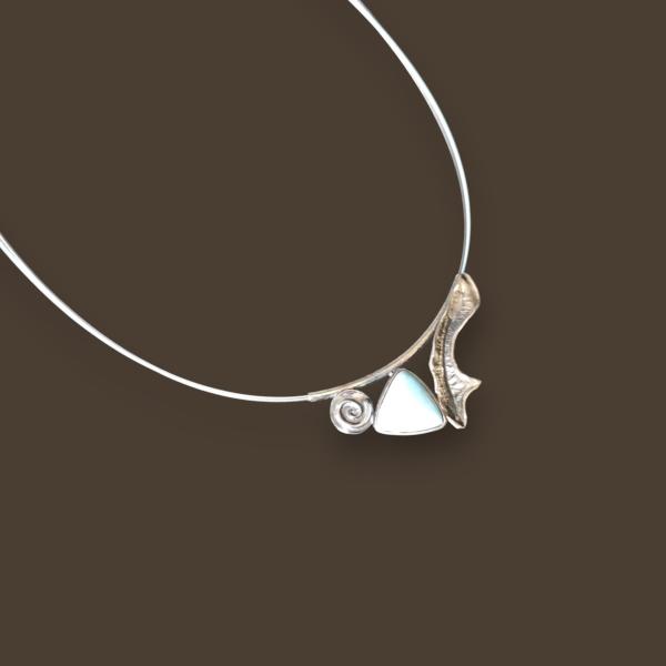 Halsschmuck Larimar in 925 Silber