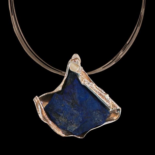 Halsschmuck Lapis Lazuli in 925 Silber.