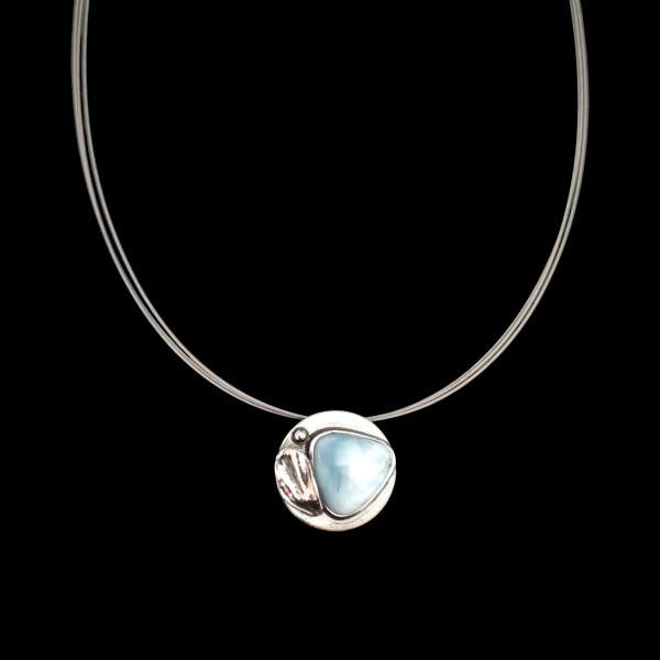 Halsschmuck Larimar in 925 Silber