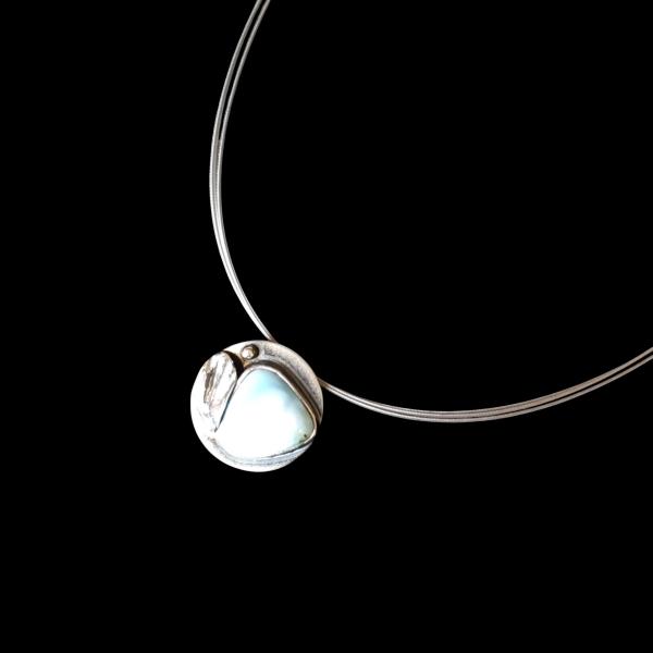 Halsschmuck Larimar in 925 Silber