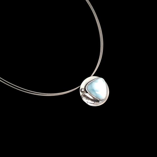 Halsschmuck Larimar in 925 Silber
