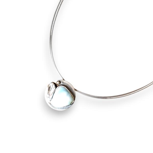 Halsschmuck Larimar in 925 Silber