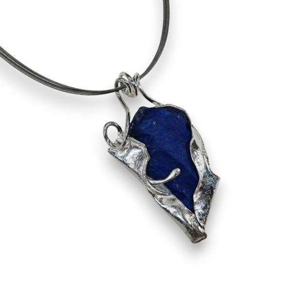 Halsschmuck Lapis Lazuli in 925 Silber.