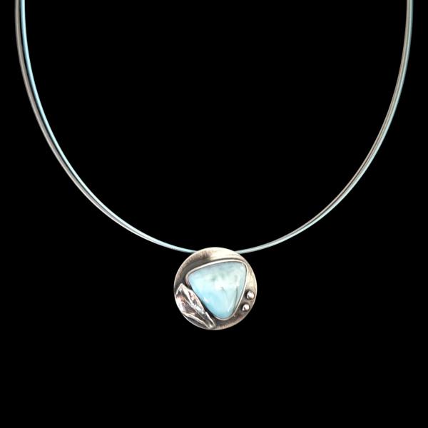 Halsschmuck Larimar in 925 Silber
