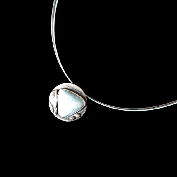Halsschmuck Larimar in 925 Silber