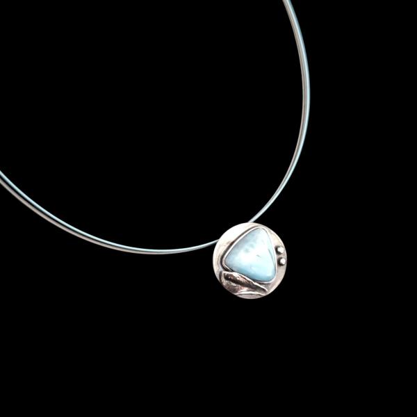 Halsschmuck Larimar in 925 Silber