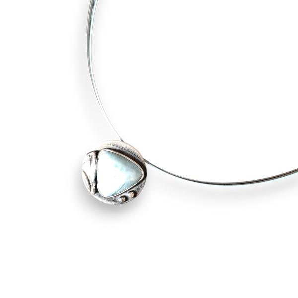 Halsschmuck Larimar in 925 Silber