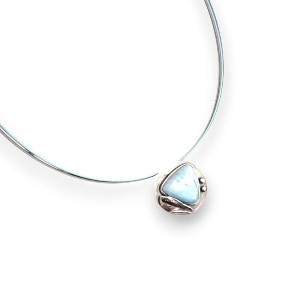 Halsschmuck Larimar in 925 Silber