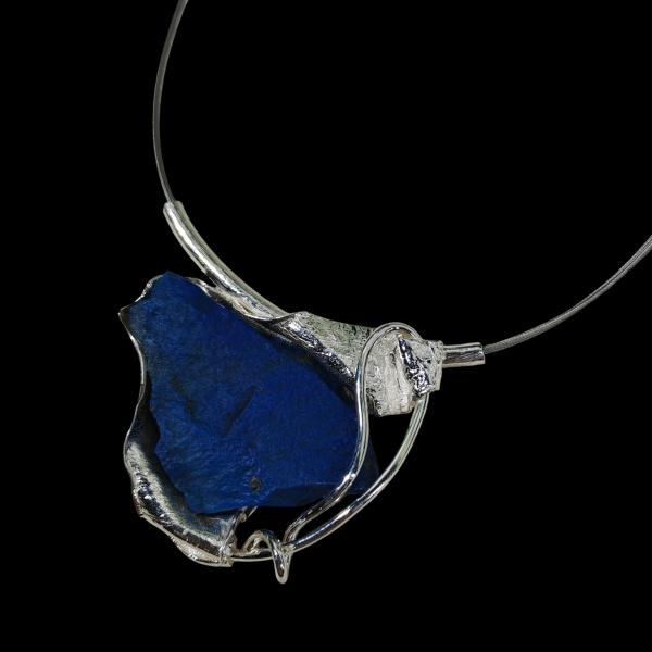 Halsschmuck Lapis Lazuli in 925 Silber.