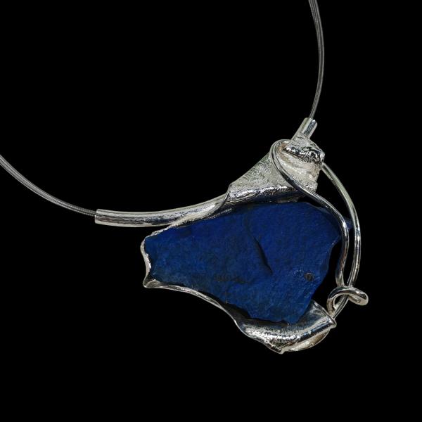 Halsschmuck Lapis Lazuli in 925 Silber.