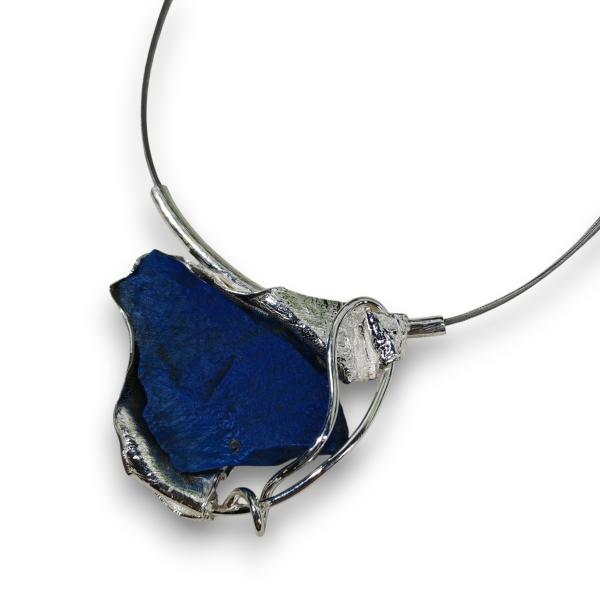 Halsschmuck Lapis Lazuli in 925 Silber.