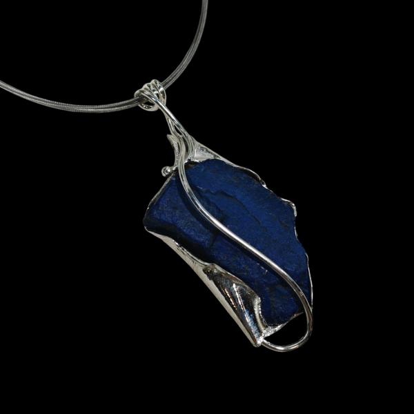 Halsschmuck Lapis Lazuli in 925 Silber.