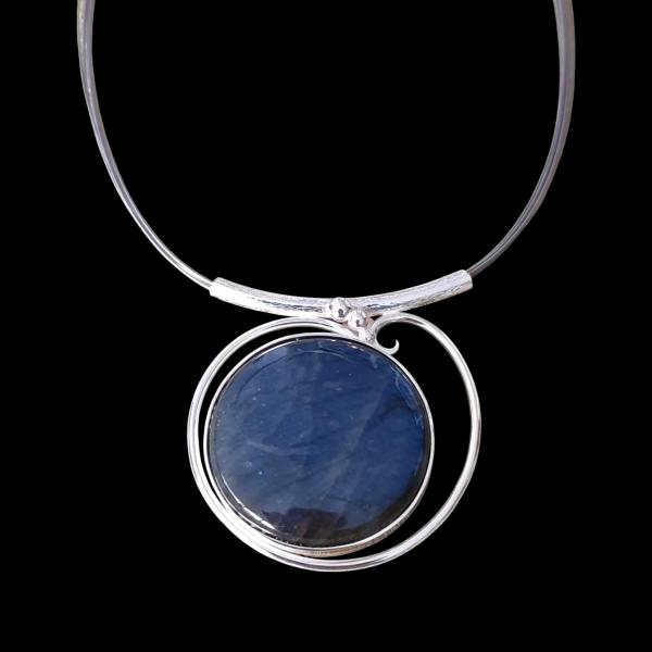 Halsschmuck Labradorit in 925 Silber