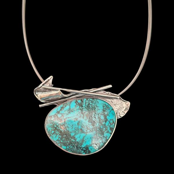 Halsschmuck Türkis in 925 Silber.