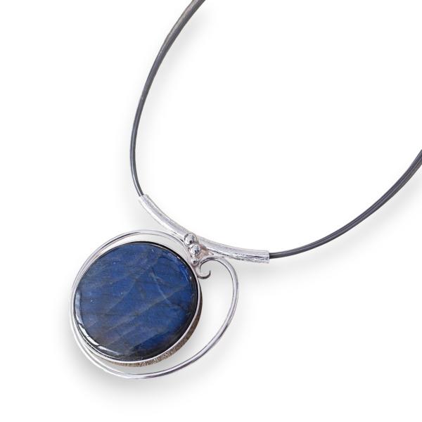 Halsschmuck Labradorit in 925 Silber