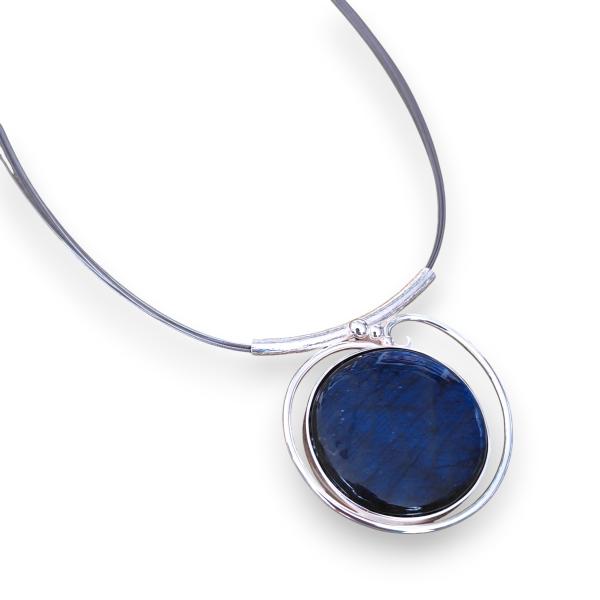 Halsschmuck Labradorit in 925 Silber