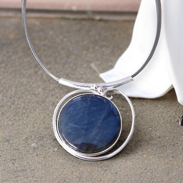 Halsschmuck Labradorit in 925 Silber