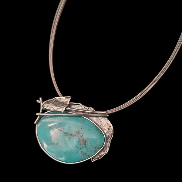 Halsschmuck Türkis in 925 Silber.