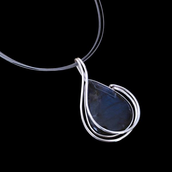 Halsschmuck Labradorit in 925 Silber