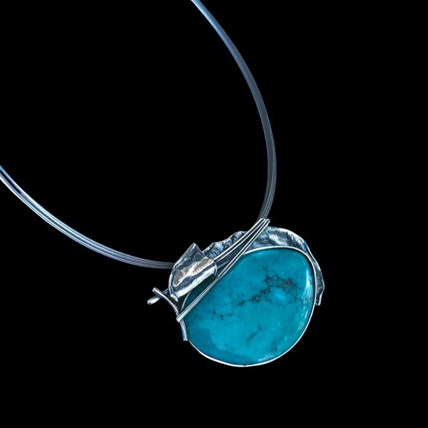 Halsschmuck Türkis in 925 Silber.