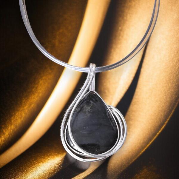 Halsschmuck Labradorit in 925 Silber