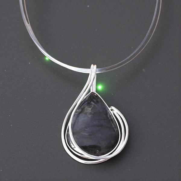 Halsschmuck Labradorit in 925 Silber