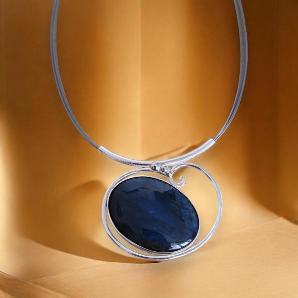 Halsschmuck Labradorit in 925 Silber