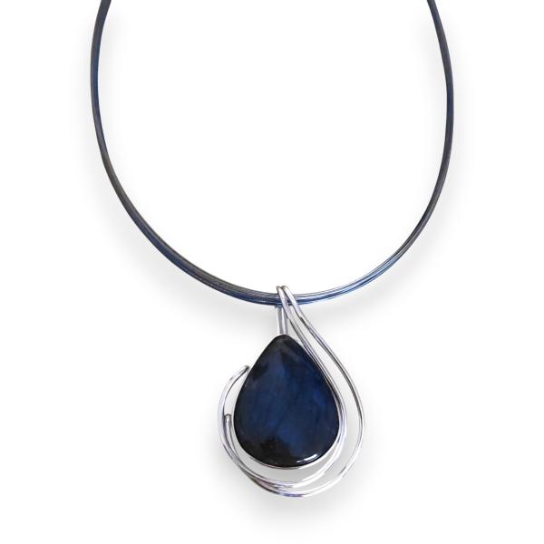 Halsschmuck Labradorit in 925 Silber