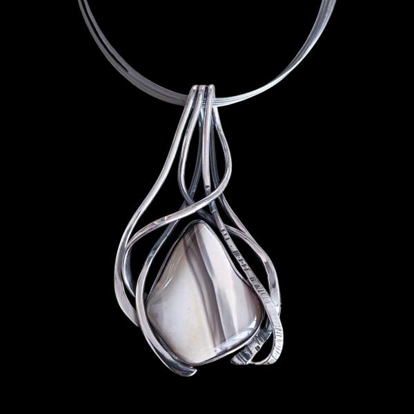 Halsschmuck Flint in 925 Silber