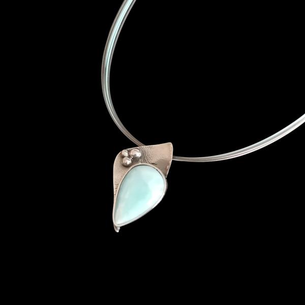 Halsschmuck Larimar in 925 Silber