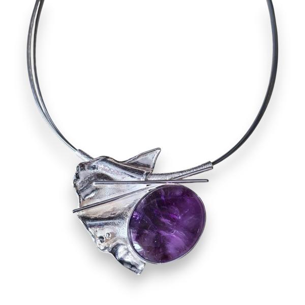 Halsschmuck Amethyst in 925 Silber