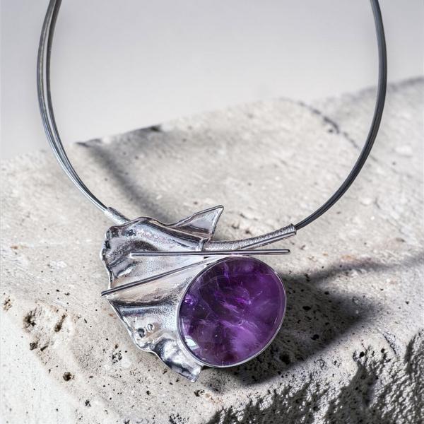 Halsschmuck Amethyst in 925 Silber